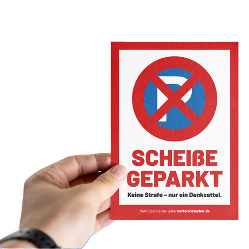 Falschparker zettel - falschparker,