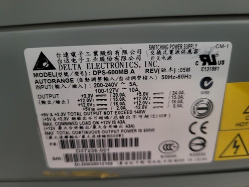 Netzteil delta electronics - , pc-netzteil