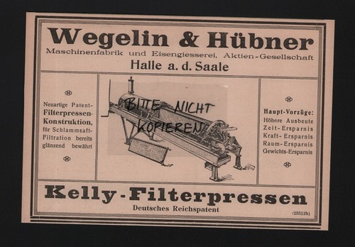 Halle saale werbung 1916 - halle/saale,,