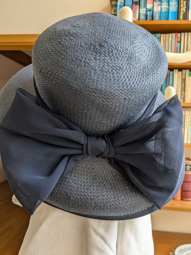 Damenhut elegant blau mit - blau,,