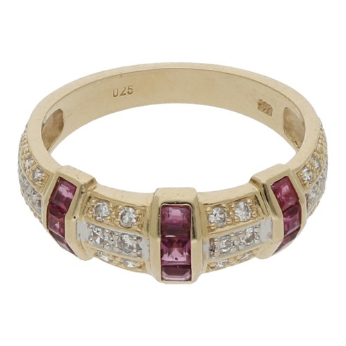 Rubin diamant ring 585 k - diamant,