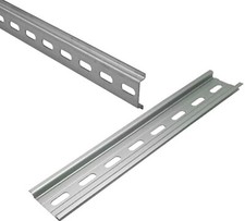 Tragschiene Hutschiene DIN-Schiene TH35 verzinkt perforiert gelocht 0,2m 0,5m 1m