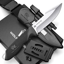 Gebraucht WOLFGANGS W3 D2 Outdoor Messer Jagdmesser Survival Scheide