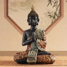 Resin Thai Buddha Budda Figur Statue Feng Shui sitzend Skulptur Ruhe Deko GARTEN