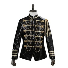 Herren Pailletten Hussar Jacke