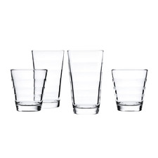 LEONARDO Onda 12tlg. Wassergläser Set – Spülmaschinengeeignete Gläser mit Muster