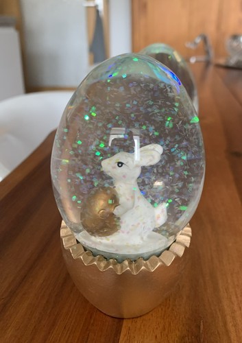 Glaskugel glitzert osterhasen - glaskugel,