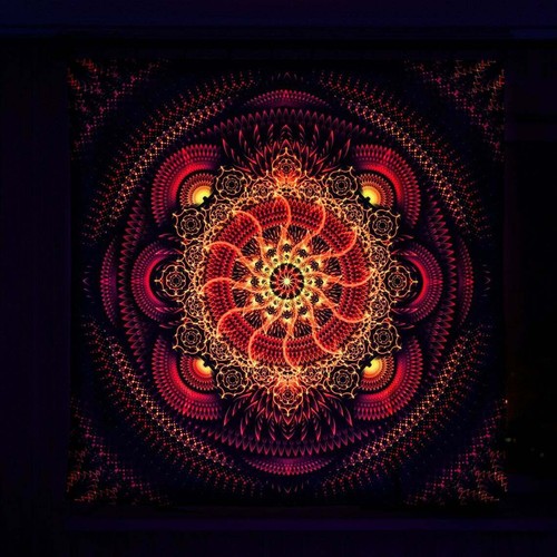 Backdrop psychedelisch - uv,