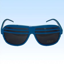 Atzenbrille Blau Shutter
