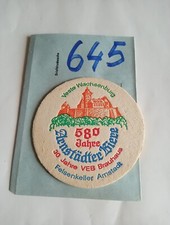 1 Stück DDR Bierdeckel, VEB