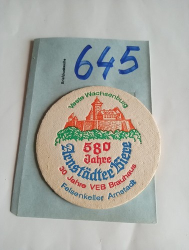 Stück ddr bierdeckel veb - 1,