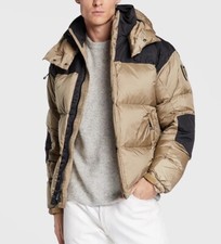 Blauer USA Daunenjacke Emerson in beige schwarz Gr. L