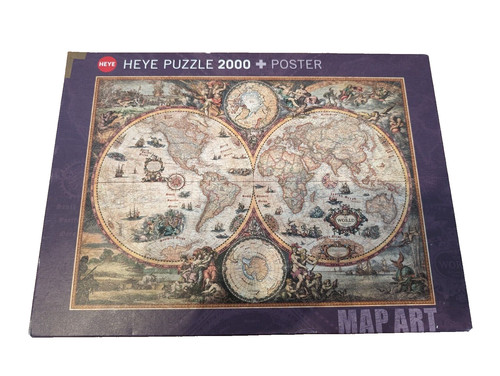 Heye map art vintage - map,