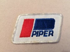 Original Aufnäher Patch Piper Aircraft Aviation Logo 8 x 5 cm ca. 1980 GEBRAUCHT