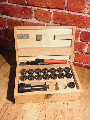 Mk3 collet set er25 wooden - in,