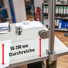 Edelstahl thekenaufsteller - edelstahl,