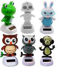 Solar Wackelfigur Eule Skelett