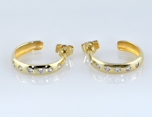 Creolen 585 000 - creolen, gelbgold