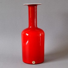 Cherry-Red GUL-VASE, 30 cm