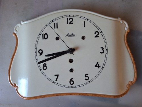 Alte keramik küchenuhr - ,