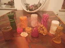 Konvolut 12 alte Kerzen