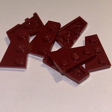 2x LEGO® 6267490 - 43723 - Keil, Platte 3 x 2 Links Dunkelrot