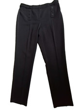 Schwarze Hose elegante Stoffhose Abend Anzug Party Fest Business Freizeit TOP