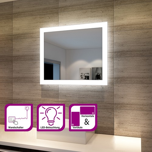 Badspiegel mit led beleuchtung - led,