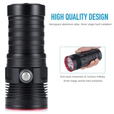 5 LED 85000LM Tauchen Tauchlampe Unterwasser Taschenlampe Video Fotografie