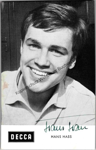 Original autogramm hans hass - original,