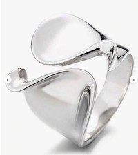 Damen Ring Edelstahl silber