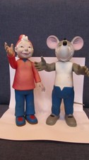 Salamander Werbefiguren Maus und Zwerg ca. 27 cm