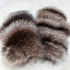 Echtfell Handschuhe Winterhandschuhe  Fäustlinge Waschbär Kuschelweich 1 Paar