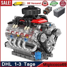 Mould King 10171 V8 Engine Motor Bausatz Technik Klemmbausteine Spielzeug MOC