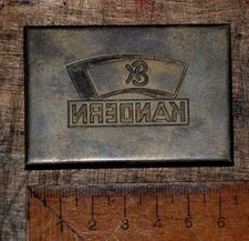 KANDERN Messing-Prägeplatte Druckstock Klischee Druckplatte Druck 