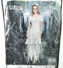 Boland Kostüm Geister-Braut Damen, langes Kleid und Haarreif u. Schleier