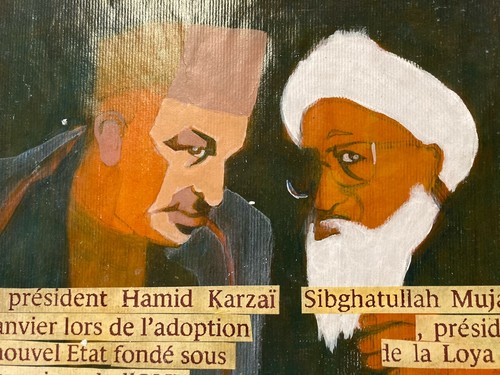Gemälde öl papier - gemälde, hamid