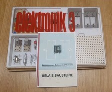 Polytronic Baukasten DDR Spielzeug Elektronik 3 + Anleitung + Steckkarten