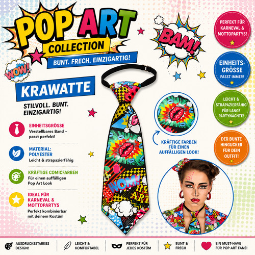 Pop art krawatte comic - pop,