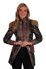 Jacke Sequin Party Karneval Fastnacht Fasching Kostüm Damen