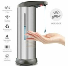 Automatischer Edelstahl Seifenspender Desinfektionsmittel Spender mit Fenster