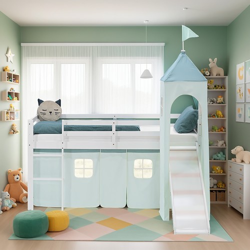 Hochbett 90x200 kinderbett mit - 90x200,