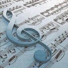 20 Servietten Music is the Key