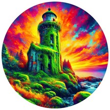 8x lighthouse 9x9 cm car