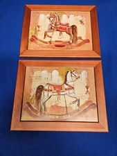 2 Stück Kunstdruck Druck Bild Eurographics JOANDOOR Schaukelpferd 24 x 18 cm