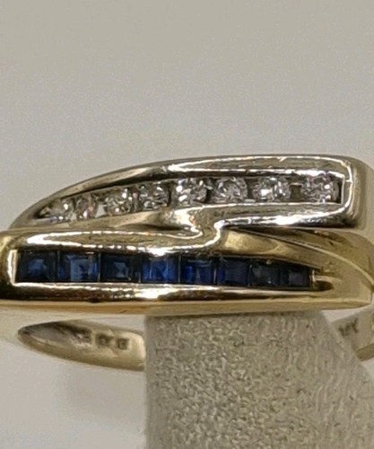Blauer saphir und - und, ring