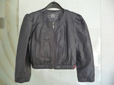 Damen Kunst-Leder-Jacke, Kurzjacke Fb. Pflaume Gr. L (M)