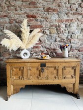 Massive Antike Holztruhe