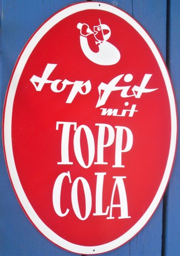 Topp cola werbeschild - cola,