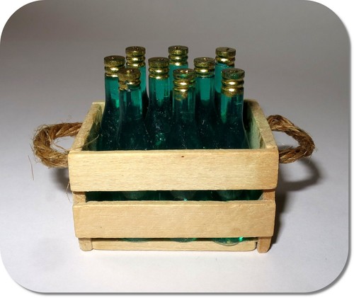 Miniatur weinkiste mit - miniatur,